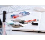 Marqueur permanent Edding 8400 CD/DVD pointe 0,5 à 1 mm - Pochette de 4