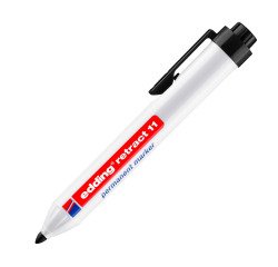 Rotulador permanente punta cónica retráctil de 1,5 a 3 mm edding 11