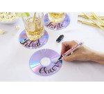 Marqueur permanent Edding 8400 CD/DVD pointe 0,5 à 1 mm - Pochette de 4