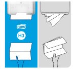Secamanos plegado en V Tork H3 Premium suave - Caja de 3000