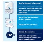 Dispensador de secamanos Tork Elevation H2
