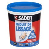 Enduit de lissage mural Sader - Seau d'1,5 kg