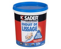 Enduit de lissage mural Sader - Seau d'1,5 kg