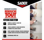 Enduit de rebouchage Rebouche Tout Sader - Tube de 330 g