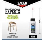 Colle spéciale experts Blocage pour bois Sader - Flacon de 50 ml