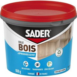 Colle à bois prise progressive Sader - Pot de 650 g