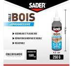 Colle à bois prise progressive Sader - Flacon de 250 g