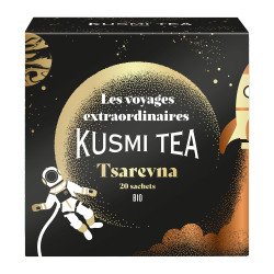 Thé Tsarevna Bio Kusmi Tea - Boîte de 24 sachets mousseline