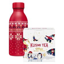 Ensemble bouteille isotherme et boîte d'infusion Glögg Kusmi Tea