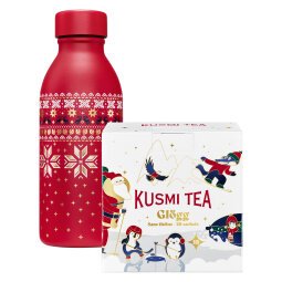 Ensemble bouteille isotherme et boîte d'infusion Glögg Kusmi Tea