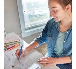 Stylo feutre Paper Mate Flair Tropical écriture moyenne - Pochette de 6