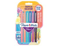 Stylo feutre Paper Mate Flair Tropical écriture moyenne - Pochette de 6