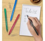 Stylo bille Paper Mate Inkjoy 100 rétractable écriture moyenne 1 mm - Pochette de 8