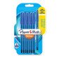 Stylo bille Paper Mate Inkjoy 100 à capuchon pointe moyenne 1 mm - Pochette de 8