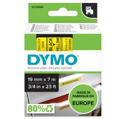 Polyester ribbon Dymo D1 19 mm S0720880 - yellow black writing