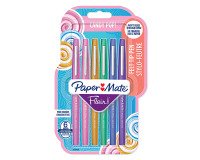 Stylo feutre Paper Mate Flair Candy POP écriture moyenne - Pochette de 6
