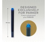 Cartouche d'encre longue Parker pour stylo plume - Boite de 10