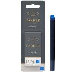 Parker long ink cartridge for fountain pen - Box of 10