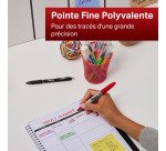 Marqueur permanent Sharpie pointe 1,5 à 3 mm - Pochette de 4