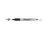 Permanent double-ended Sharpie marker 0.5 to 3 mm.