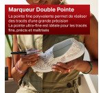 Marqueur permanent Sharpie double pointe 0,5 à 3 mm
