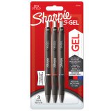 Stiftroller Sharpie S-Gel einziehbar 0,7 mm Spitze - mittlere Schreibweise - Packung mit 3