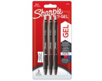 Retractable roller pen Sharpie S-Gel 0.7mm point - medium writing - Pack of 3