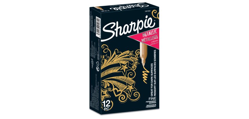 Marqueur permanent Sharpie pointe ogive fine de 1,5 à 3 mm