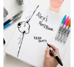 Marqueur permanent Sharpie pointe 1,5 à 3 mm - Pochette de 12