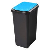Poubelle Touch & Lift 45 litres tri sélectif CEP - Bleu
