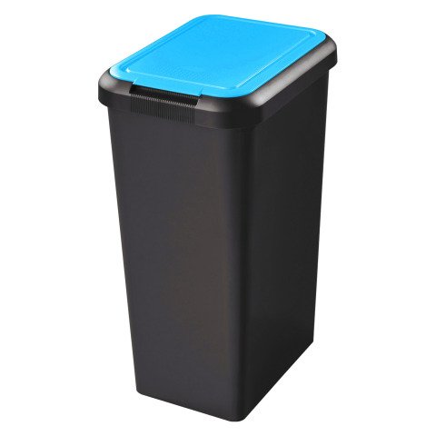 Papelera Touch & Lift 45 litros, clasificación selectiva CEP azul