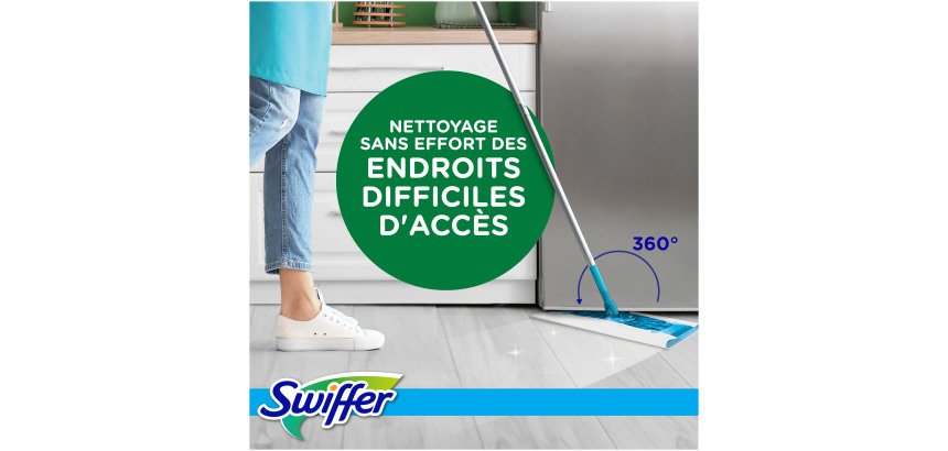 Lingettes humide Swiffer pour sols Citrus Fresh - Paquet de 10