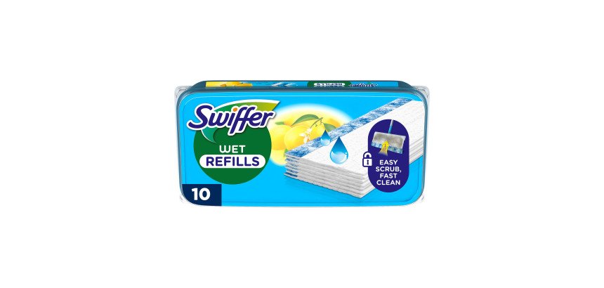 Lingettes humide Swiffer pour sols Citrus Fresh - Paquet de 10