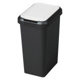 Poubelle Touch & Lift 45 litres tri sélectif CEP - Blanc