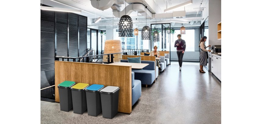 Papelera Touch & Lift 45 litros, clasificación selectiva CEP