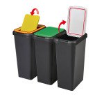 Papelera Touch & Lift 45 litros, clasificación selectiva CEP