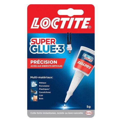 Colle Super glue3 Précision Loctite - Flacon de 5 g