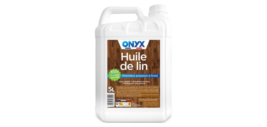 Huile de lin Onyx - Bidon de 5 L