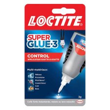 Colle Super glue3 Control Loctite - Flacon de 3 g