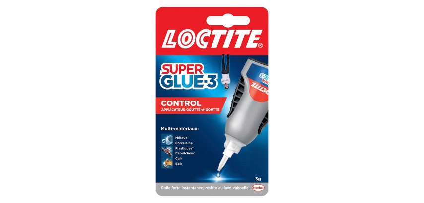 Colle Super glue3 Control Loctite - Flacon de 3 g