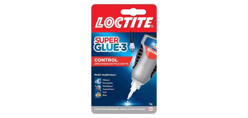 Colle Super glue3 Control Loctite - Flacon de 3 g