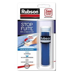 Pâte à reboucher Stop Fuite spécial milieux humides Rubson - Tube de 64 g