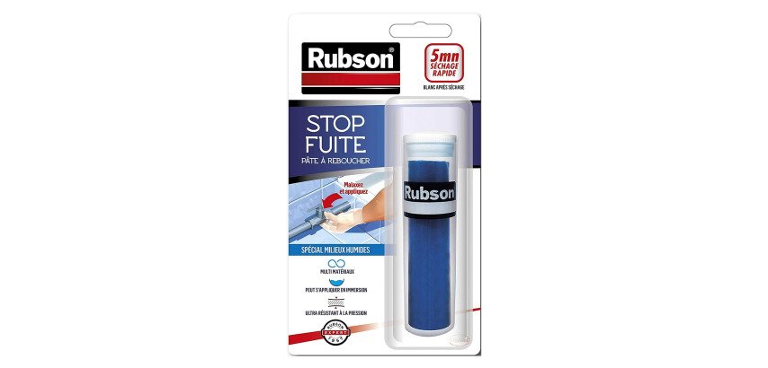 Pâte à reboucher Stop Fuite spécial milieux humides Rubson - Tube de 64 g