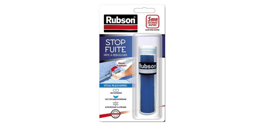 Pâte à reboucher Stop Fuite spécial milieux humides Rubson - Tube de 64 g