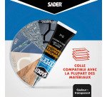 Colle spéciale Vibrations et Hautes températures Sader - Tube de 55 ml