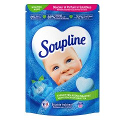 Adoucissant Soupline Coeur Eclat de fraîcheur - Sachet de 28 tablettes