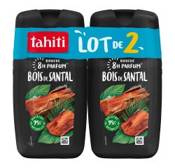 Gel douche Tahiti bois vivifiant - Lot de 2 flacons de 250 ml