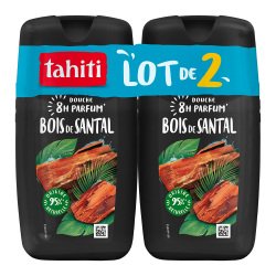 Gel douche Tahiti bois vivifiant - Lot de 2 flacons de 250 ml