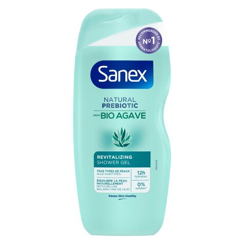 Duschgel Sanex Natural Prebiotic Bio mit Agave - Flasche 250 ml