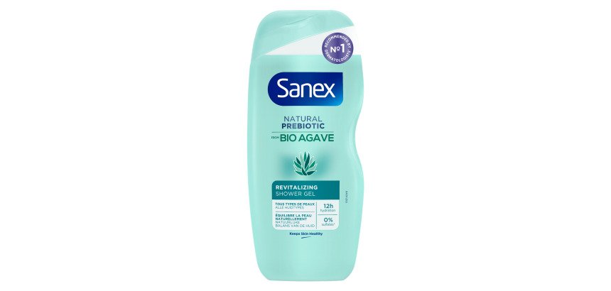 Gel douche Sanex Natural Prebiotic Bio agave - Flacon de 250 ml